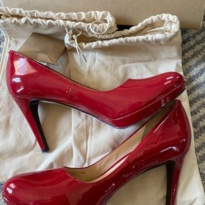 Cole Han Chelsea Pump Red Patent with Nike Air